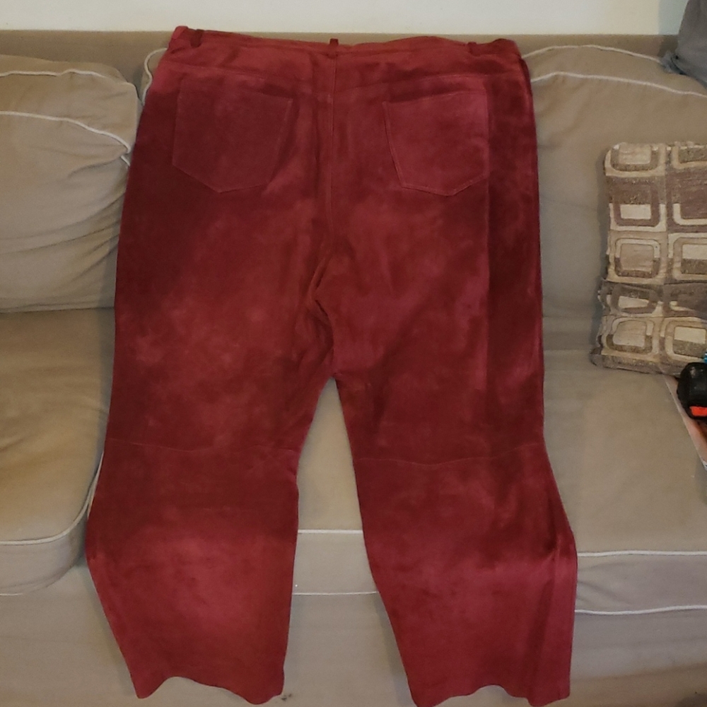 Plus Sz Suede Pants - image 3